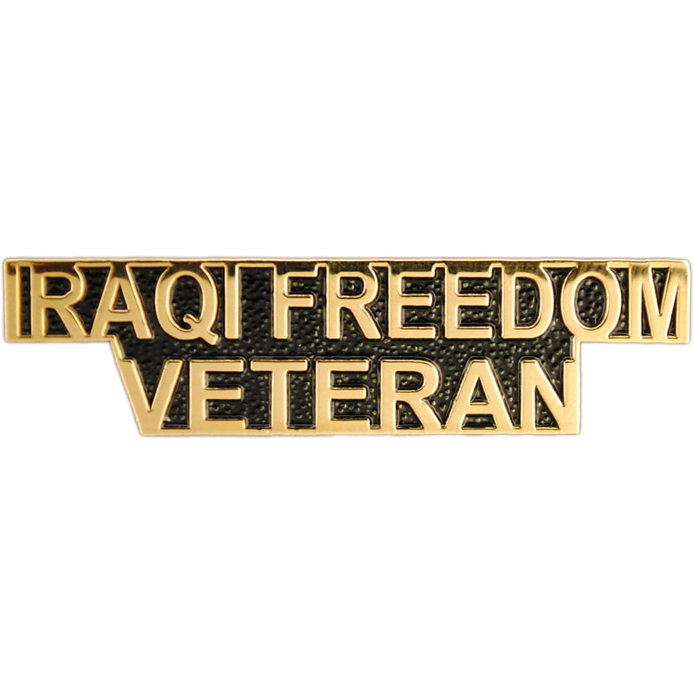 Expertly Designed Pin 1.5 War ON Terror & Desert Warfare Original Famous Pins & Lapels U.S Artwork Iraqi Freedom Veteran 