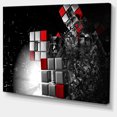 thumbnail image 2 of Fractal Cubes Rouges et Blancs 3D, 2 of 3