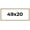 Aurora White, variant on 49x20 Frame White Real Wood Picture Frame Width 0.75 inches | Interior Frame Depth 0.5 inches |