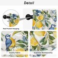 thumbnail image 5 of Lemon Bird Tier Curtains, Watercolor Yellow Green Foliage Flower Leaf Light Filtering Kitchen Curtains, 2Pcs Rod Pocket Half Window Treatments Panels for Sink Cafe Cabinet Basement 27.5x45 Inches, 5 of 9