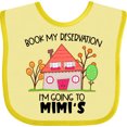 thumbnail image 3 of Inktastic Book My Reservation I'm Going to Mimi's- House Boys or Girls Baby Bib, 3 of 4