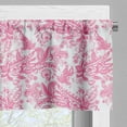 thumbnail image 3 of Ambesonne Flowers Valance Pack of 2, Pinkish Paisley Pattern, 54"X12", Pink, 3 of 5