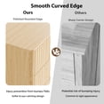 thumbnail image 5 of Ktaxon Solid Wood 3 Drawer Nightstand Fluted Bedside Table End Table, Oak, 5 of 12