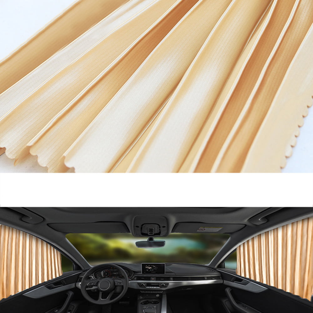 4Pcs Universal Car UV Sunshade Sunshade Window Curtain Magnet Track Adsorption
