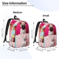 thumbnail image 2 of Kdxio Colorful Dog Cat Collage Print Canvas Backpack for School Work Travel Lightweight Unisex Daypack with Laptop Compartment and Adjustable Straps-Small, 2 of 5