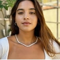 thumbnail image 6 of Cate & Chloe Priscilla 18k White Gold Plated Necklace with Simulated Diamond Crystals for Women, 6 of 7