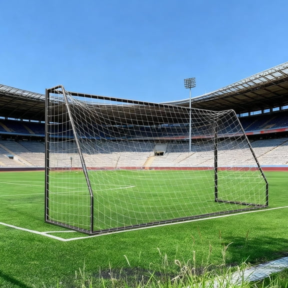 12x6 FT Soccer Goal with Heavy-Duty Steel Frame,Weather-Resistant Steel Soccer Goal for Backyard Training, 1.97" Diameter Net, Quick Tool-Free Assembly