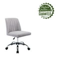 thumbnail image 6 of Porthos Home Nisa Fabric Armless Office Chair with Chrome Base, 6 of 6