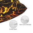 thumbnail image 3 of Fuzoiu Orange Lightning Print Pillow Case with Hidden Zipper,Pillow Covers,Soft and Comfortable Pillowcase-20"x30", 3 of 6
