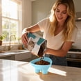 thumbnail image 6 of Cat Bowl Anti-Vomiting Tilted Elevated Cat Food Bowl Whisker Friendly Slanted Feeding Bowls with Shallow & Tall Design Blue, 6 of 7