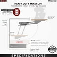 thumbnail image 4 of Rev-A-Shelf Mixer/Appliance Lifting System for Base Cabinets, Orion Gray, 4 of 4