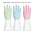 thumbnail image 3 of Waterproof Household Cleaning Tools Cleaning Kitchen Rubber Dishwashing Gloves Household S 4, 3 of 8