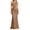 Khaki, variant on EliteGoogv Womens One Shoulder Dresses Asymmetrical Ruched Satin Maxi Dresses For Women Slim Fitted Formal Dresses Cocktail Party Evening Gowns Blue