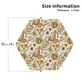 thumbnail image 2 of Sigee Indian Paisley for Water-Resistant, Heat-Resistant, Non-Slip Leather Coasters Set, Ideal for Coffee Table, Office, Bar, Home Decor-Hexagon, 2 of 6