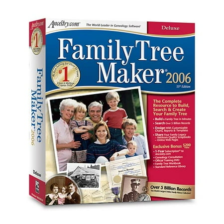 Family Tree Maker 2006 Deluxe - Box pack - 1 user - CD - Win