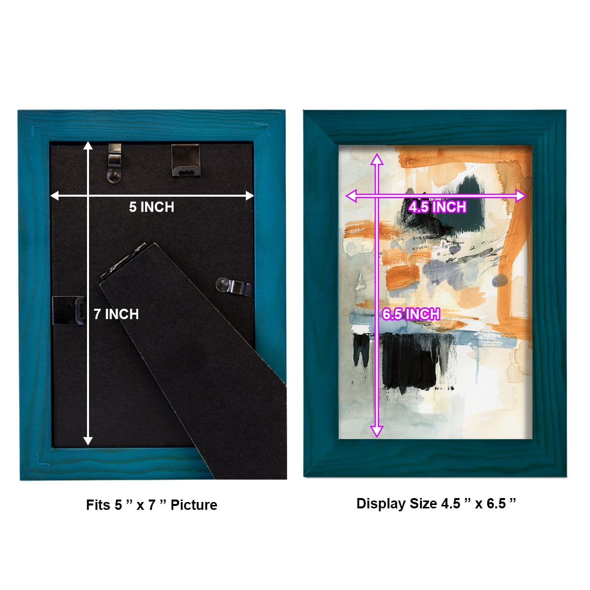 Seria II - Framed Print w/glass - Ocean Blue