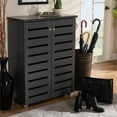 thumbnail image 5 of Bowery Hill 2-Door Wood Entryway Shoe Cabinet in Dark Gray, 5 of 10