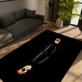 thumbnail image 5 of LaModaHome Non-Slip Rug Legend Car Rug: Vibrant Red Auto-Inspired Carpet Washable Mat Child Stain Resistant Living Room Kitchen Carpet - Size: 5,3X2,6ft(160X80cm), 5 of 5