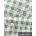 thumbnail image 6 of Saga Green Plaid Linen Curtain Valance for Bedroom/Bathroom/Kitchen/Office/Living/Dining Room Windows,Modern Farmhouse Country Buffalo Check Pocket Topper Drapes Decorative Cafe Drapery Panel 54x18, 6 of 6