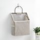 thumbnail image 4 of Laklulu 2 uds bolsa colgante de almacenamiento para cabecera de dormitorio, bolsa de almacenamiento para cesta colgante con acabado de cama, 4 of 5