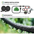 thumbnail image 6 of Flat Soaker Hose 100 ft for Garden Beds, 2 Pack 50 ft Soaker Hose for Garden To Save 70% Water, Drip Hose Irrigation System, Flexible Soaker Water Hose for Vegetable Beds, Lawn, Trees (50 FT*2), 6 of 7