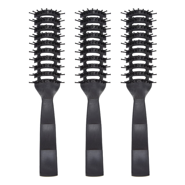 Cepillo con cerdas antiestáticas y puntas ventiladas para desenredar el cabello, 3 piezas, cuidado del cabello