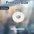 thumbnail image 2 of 20 Pcs M8 Silicone Flat Washers 8mm ID 20mm OD 2mm Thick Plain Washer Grommets Sealing Spacer Gasket Ring Water Hose Washers, White, 2 of 7