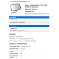 thumbnail image 2 of Mirror - Compatible with 1992 - 2002 Ford E-150 Econoline 1993 1994 1995 1996 1997 1998 1999 2000 2001, 2 of 2