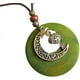 thumbnail image 1 of Collar vintage con colgante de madera, collares largos para mujer, joyería hecha a mano de estilo étnico bohemio, 1 of 4