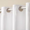 thumbnail image 5 of TOWN & COUNTRY LUXE Oslo Double Layer Indoor Curtains, Room Darkening and Sheer, Grommet Top, Energy Efficient, 2-Pack Set, 52"x84", White, 5 of 12
