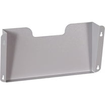 EASY LIFE PRODUCTS Single Unit Metal Wall Mount File Organizer Pocket File Holder Mail Organizer Office Wall Hanging Files Magazines Organizer, Black and Grey (stainless steel)