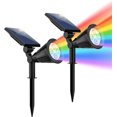 thumbnail image 1 of Solar Powered Spot Lights Ourdoor Waterproof Landscape Bright LED Spotlights Outside Security Lighting for Garden, Back Yard, Walkway, Driveway, 1 of 4