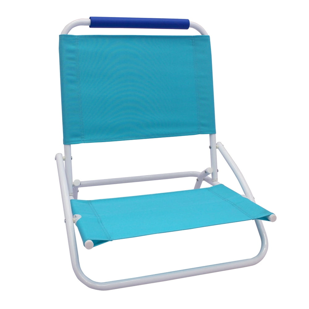 Mainstays Folding Beach Chair Turquoise