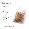 thumbnail image 1 of 90Pcs Metal Copper Wire Hammer Springs Replacement for Upright Pianos Length 34mm, 1 of 9