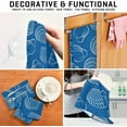 thumbnail image 5 of Coolnut 4 PCS Kitchen Dish & Tea Towels, Sea Shell Reusable Cloths for Cooking and Drying Dishes for Home Kitchen Cleaning, 28"x18", 5 of 5