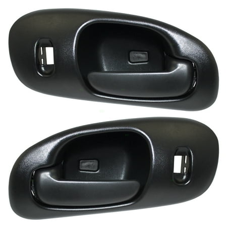 Dodge Intrepid Eagle Pair Set Front Inside Interior Textured Door Handles Replacement for Dodge Intrepid 5102839AA 5102836AA ()