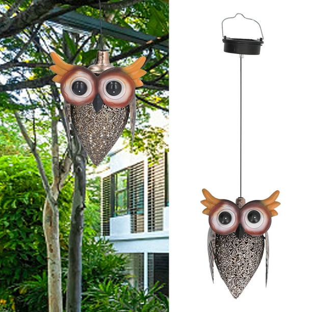 Hanging Solar Light Night Owl Premium Metal Solar Lanterns Sturdy