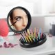 thumbnail image 4 of Folding Travel Mirror Hair Brushes Round Folding Pocket Hair Brush Mini Hair Comb Compact Travel Size Hair Massage Comb For Women And Girls, 4 of 4