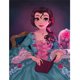 thumbnail image 2 of Cuadros Decorativos Princesa Bella 5D DIY Diamond Painting Kits Full Round Drill Wall Art (GS3137) Ndcxsfigh Nuevos Originales, 2 of 8