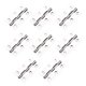 thumbnail image 1 of Whataatahia 8 Piezas Bisagras a tope Plegables de Metal engrosamiento pequeño para Puerta de Armario, Plata, 1 of 5