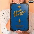 thumbnail image 4 of HELLOYOUNG Johnnie Walker Blue Label Vintage Metal Sign, Retro Whiskey Bar Wall Decor, Tin Sign Art for Lounge Study Man Cave Gift for Whiskey Lovers, 4 of 5