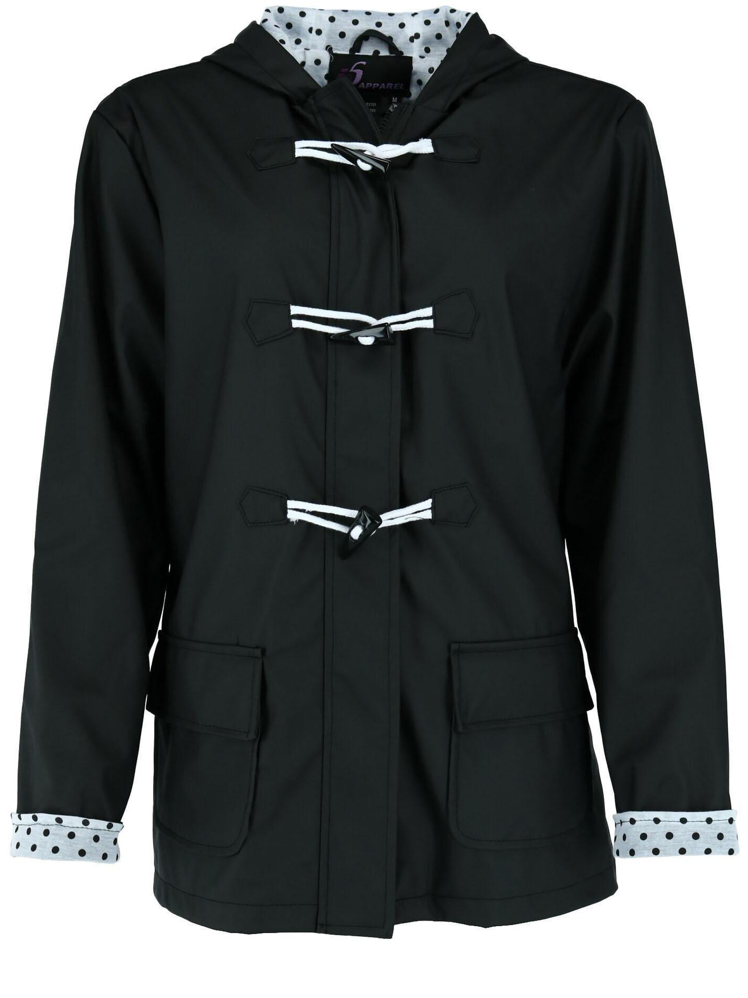 I5 Apparel Hooded Rain Slicker Jacket 