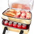 thumbnail image 5 of Kangaroo Double Layered Insulated and Refrigerated Lunch Bag with Two Compartments, Large Capacity, and Hand-Carrying Feature, 7.1x11.4x16.1 Inches - Ideal for Daily Use as Lunch Bags, 5 of 6
