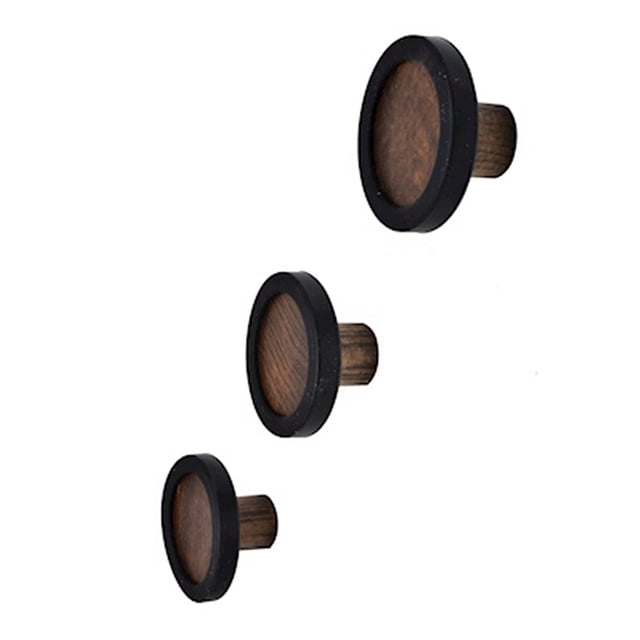 juego de percheros hub 2.3 kg 3 negro piezas