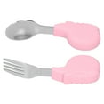thumbnail image 2 of Hilitand 2PCS Baby Kids Stainless Steel Fork Spoon Set Tableware Feeding Cutlery Utensils, 2 of 8