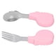 thumbnail image 3 of Juego De Utensilios De Entrenamiento Para Niños Pequeños, Juego De Tenedor Y Cuchara De Entrenamiento No Tóxico Seguro De Acero Inoxidable Para Regalo Para Comer Alimentos Para, 3 of 7