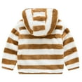 thumbnail image 4 of Generic Kids Lightweight Long Sleeve Hoodie Children'S Striped Long Sleeve Top Toddler Boys Girls Winter Long Sleeve Fashion Stripe Thick Warm Hooded Tops Soft Coat Jacket Kids Winter Coat, 4 of 7