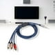 thumbnail image 4 of Cable resistente a la corrosión Cable macho de 35 mm a 3 macho  de sonido pura para altavoz para DVD Cable de alambre para TV, 4 of 8