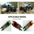 thumbnail image 2 of 2pcs Aluminum Alloy Front Rear Shock Absorber For 94180 1/10 Crawler Smooth RC Car Accessories Replacement Parts Titanium, 2 of 5