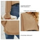 thumbnail image 4 of Camisa De Moda Para Mujer, Blusas Elegantes De Gasa De Manga Larga Con Cuello Alto Cómodas Para El Trabajo Para Citas Para Mujer ANGGREK Caqui L, 4 of 6